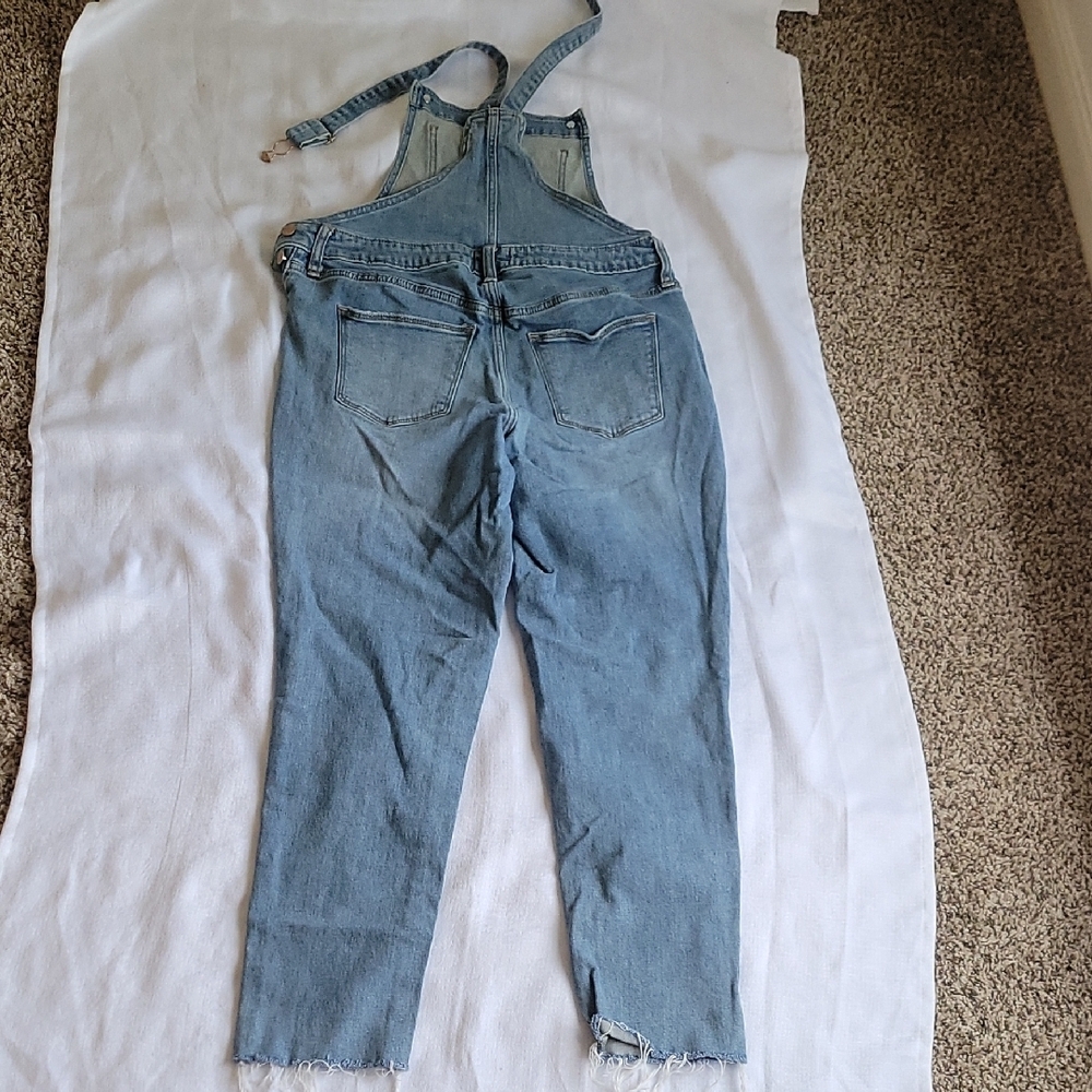 Universal Thread Blue Denim Overalls Adjustable Straps Size Size 4/27 - Picture 9 of 9